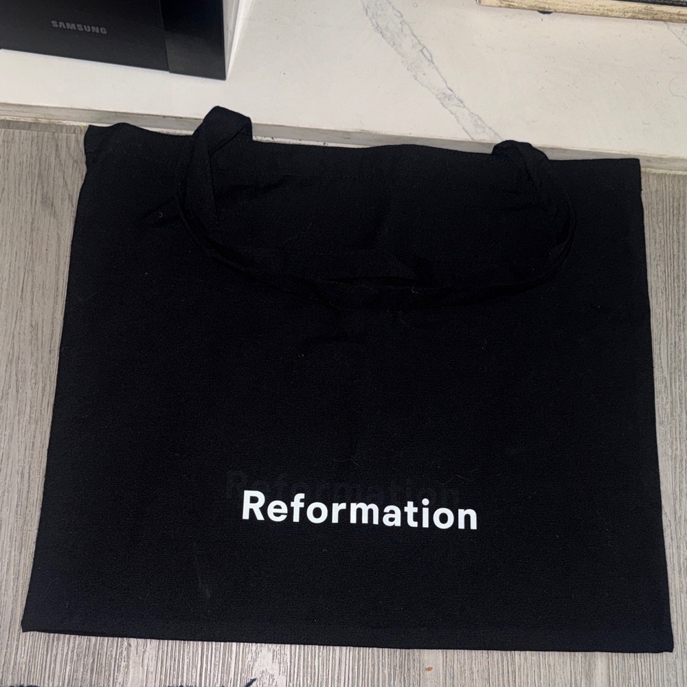 Reformation Black Tote Bag